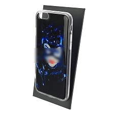 Чехол накладка для APPLE iPhone 6, iPhone 6G, iPhone 6S, силикон, глянцевый, рисунок Женщина кошка