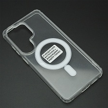 Чехол накладка Clear Case для SAMSUNG Galaxy S26 ULTRA, с поддержкой MagSafe, силикон, прозрачный