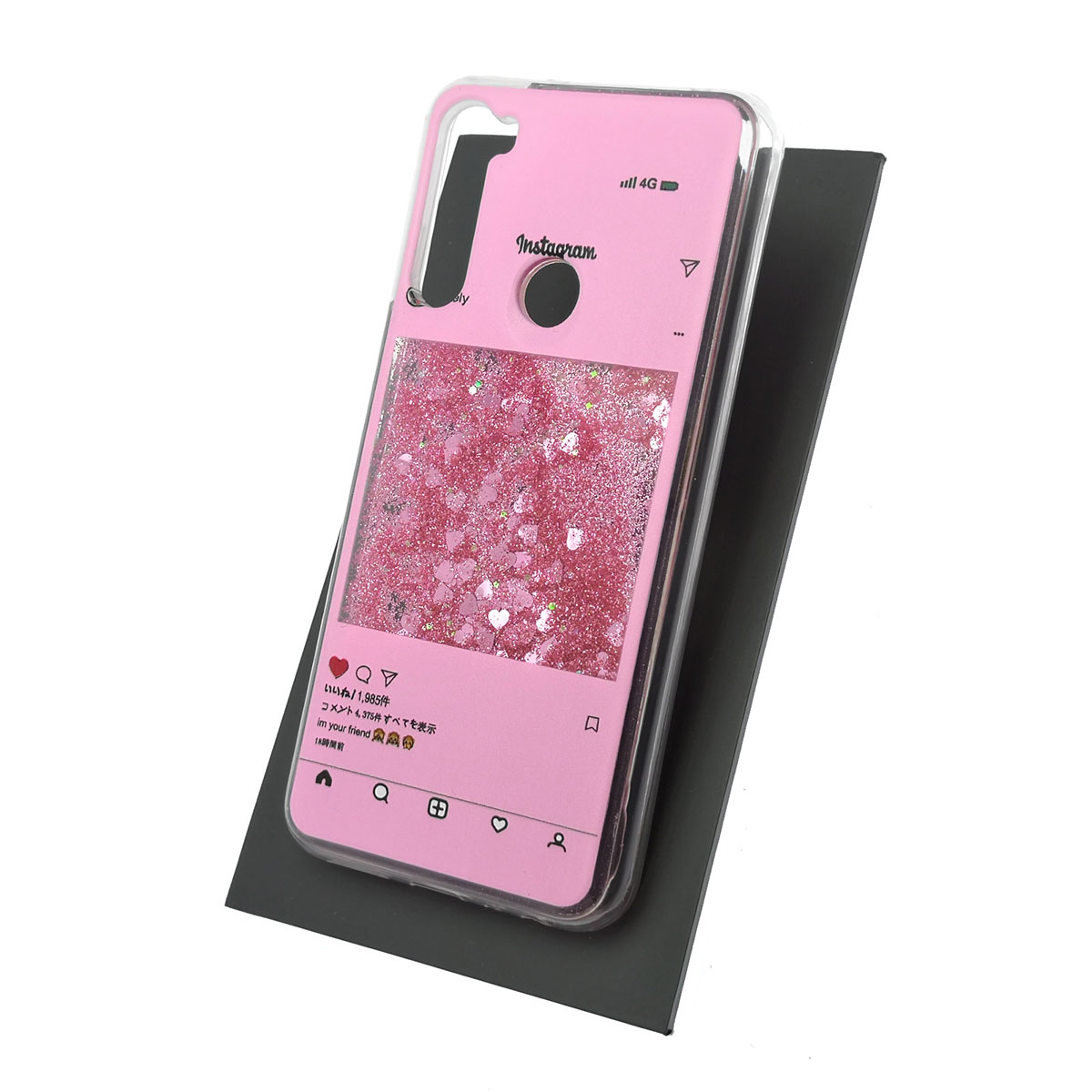 Чехол накладка TransFusion для XIAOMI Redmi Note 8T, силикон, переливашка, рисунок Lovely Instagram.