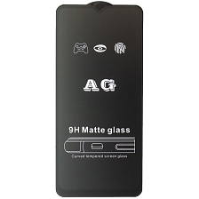 Защитное стекло AG MATTE Glass для XIAOMI Redmi 9A, Redmi 9C, Redmi 10A, Redmi A1, Redmi A1 Plus, Redmi A2, Redmi A2 Plus, матовое, цвет окантовки черный