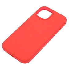 Чехол накладка Silicon Case для APPLE iPhone 15 (6.1"), силикон, бархат, цвет коралловый