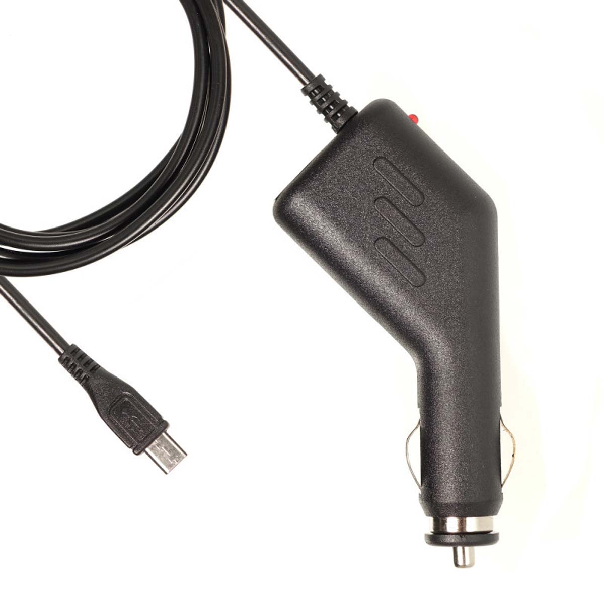 АЗУ (Автомобильное зарядное устройство) LP6 V8 с кабелем Micro USB, длина 1.5 метра, цвет черный