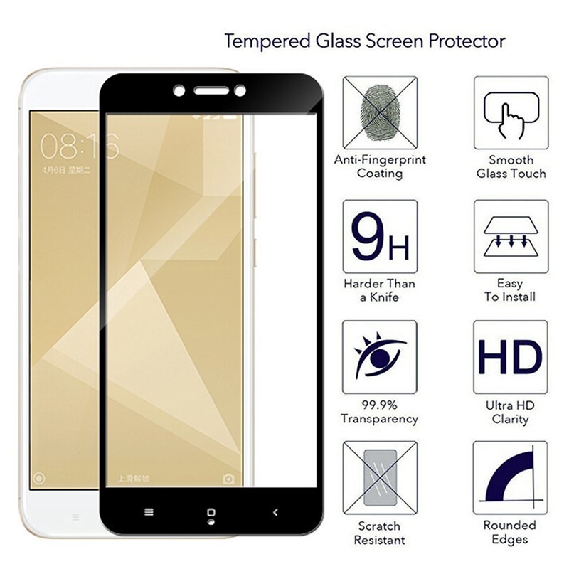 Защитное стекло "SC" 3D для XIAOMI Redmi 6 Pro с силиконовым кантом, цвет чёрный.
