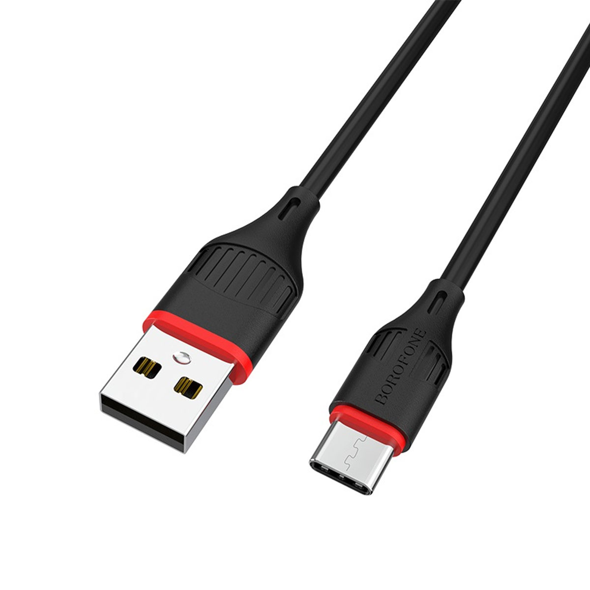 Кабель BOROFONE BX17 Enjoy USB Type C, длина 1 метр, 2A, силикон, цвет черный