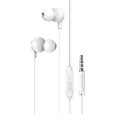 Гарнитура (наушники с микрофоном) проводная, BOROFONE BM59 Collar, цвет белый | Последняя цена