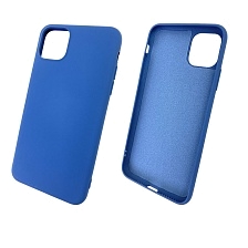 Чехол накладка для APPLE iPhone 11 Pro MAX 2019, силикон, цвет синий. Чехол накладка для APPLE iPhone 11 Pro MAX 2019, силикон, цвет синий.