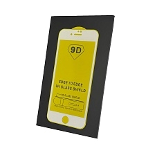 Защитное стекло 9D для APPLE iPhone 7, iPhone 8, цвет окантовки белый