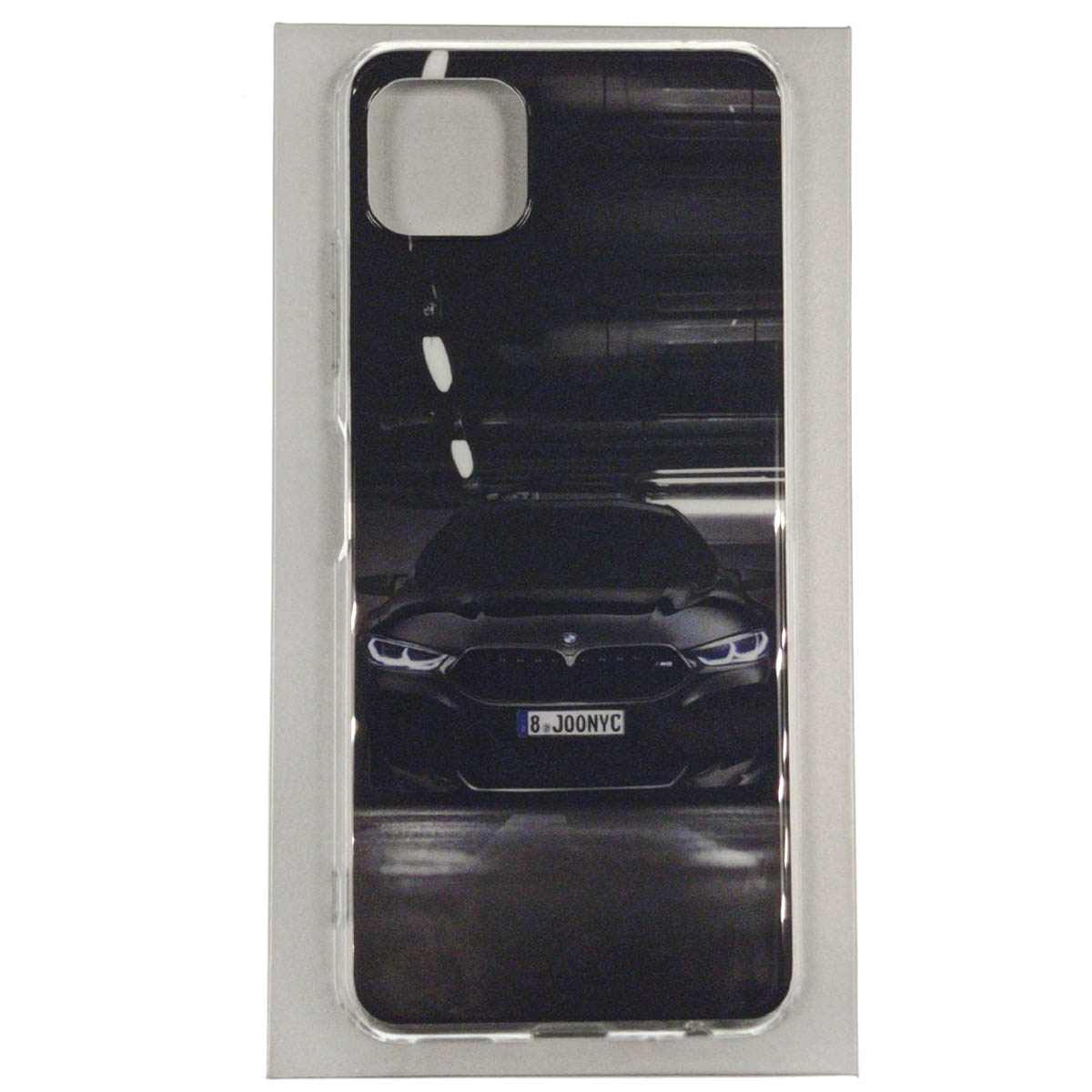 Чехол накладка для SAMSUNG Galaxy A22s 5G (SM-A226B), силикон, рисунок черный BMW