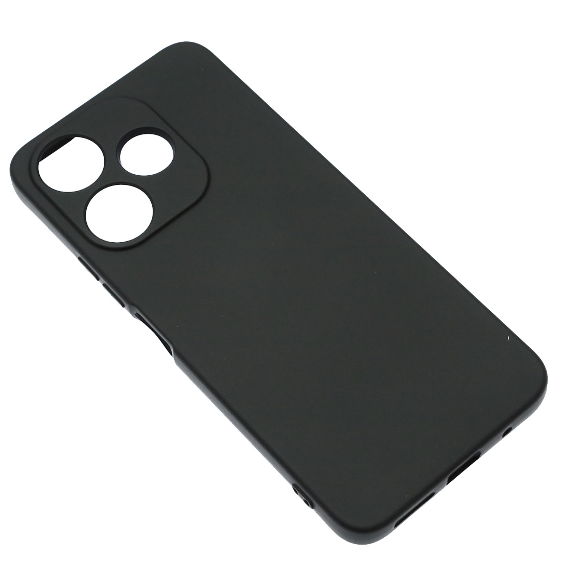 Чехол накладка NANO для XIAOMI Redmi 13, POCO M6 4G, защита камеры, силикон, бархат, цвет черный