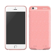 Чехол аккумулятор, Power Bank BASEUS для APPLE iPhone 6, 6S, 2500 mAh, цвет розовый (уценка)