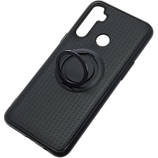 Чехол накладка iFace для Realme C3, силикон, кольцо держатель, цвет черный