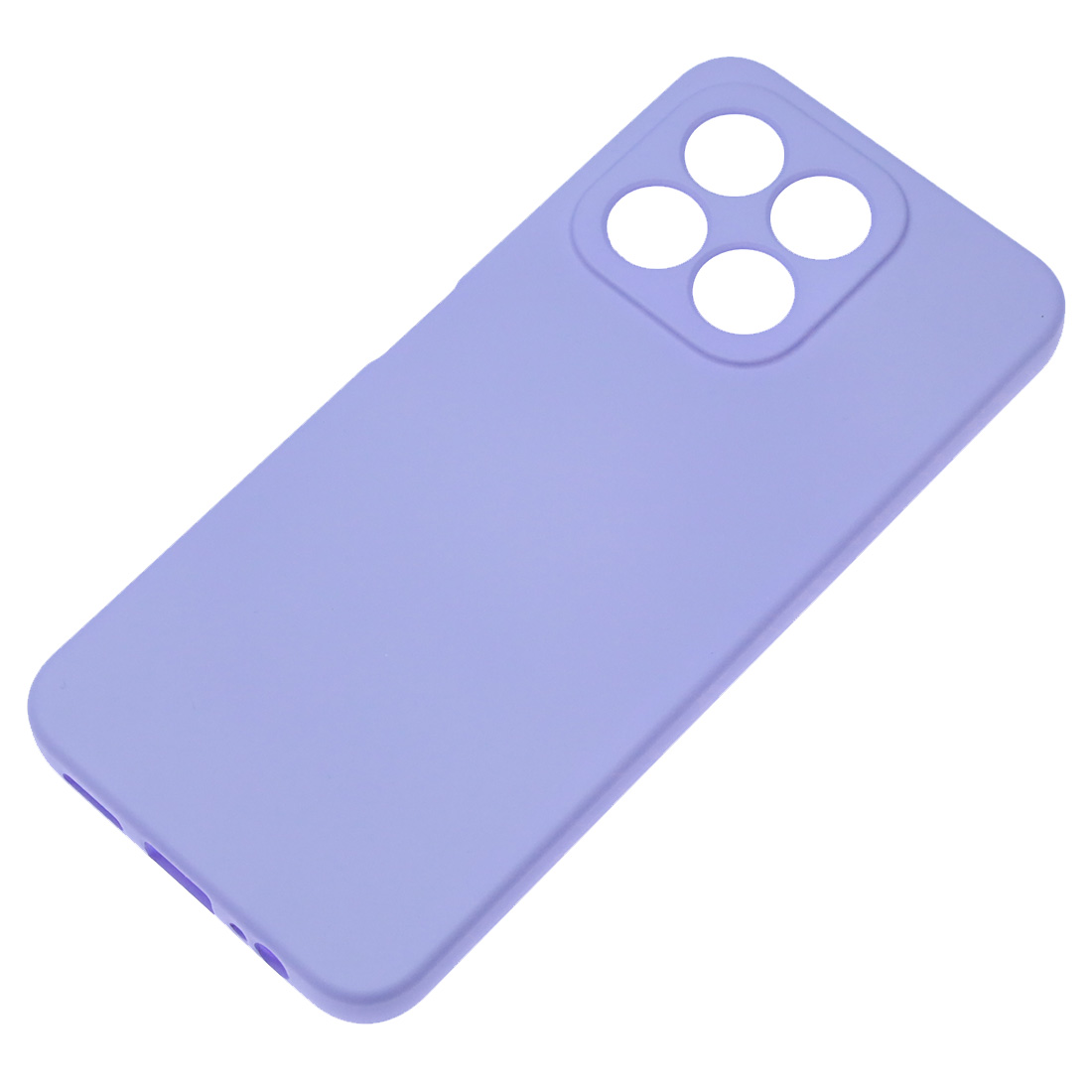 Чехол накладка NANO для Honor X6b 4G, защита камеры, силикон, бархат, цвет сиреневый
