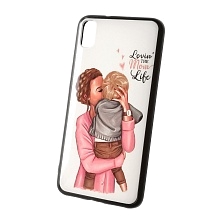 Чехол накладка для XIAOMI Redmi 7A, силикон, рисунок LOVIN THE MOM LOVE. Чехол накладка для XIAOMI Redmi 7A, силикон, рисунок LOVIN THE MOM LOVE.