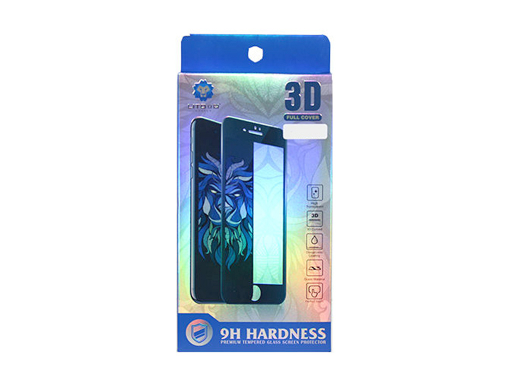 Защитное стекло Lito (премиальное качество) "3D" для APPLE iPhone 6/6S (4.7") в упаковке, цвет белый.
