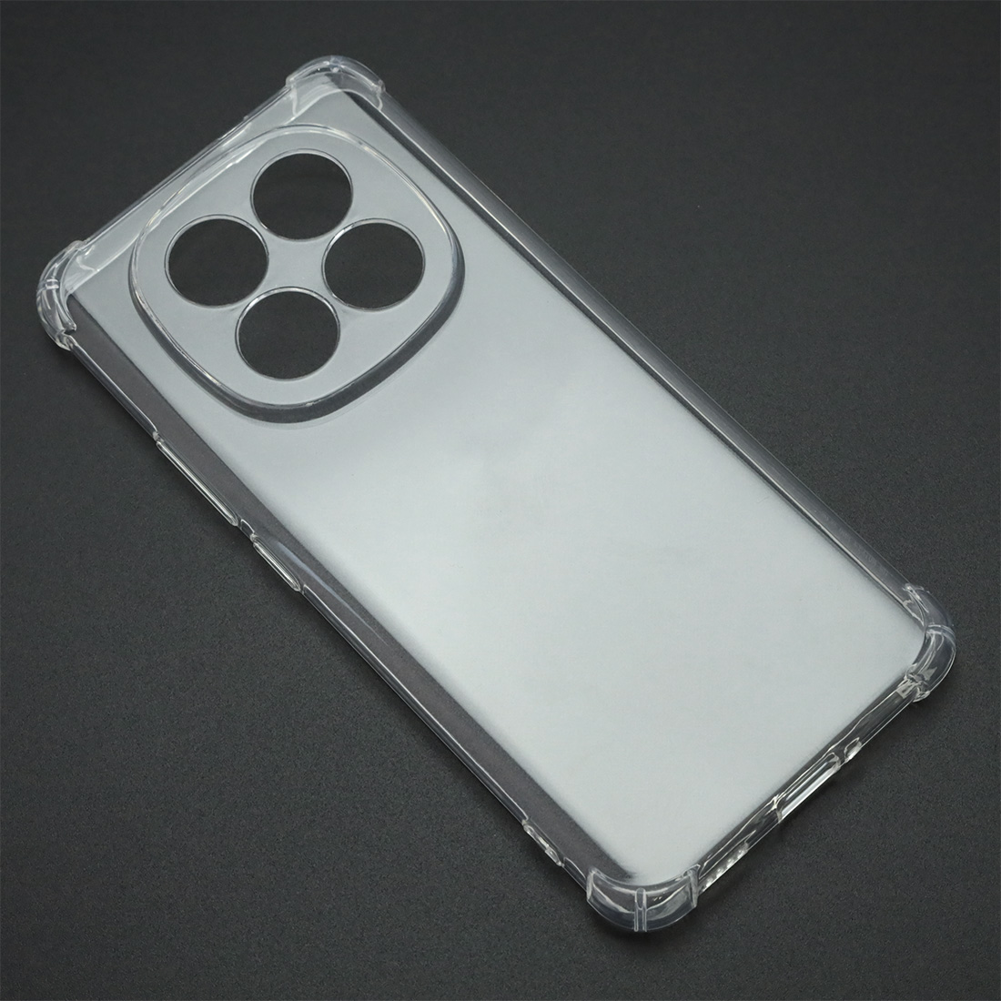Чехол накладка для XIAOMI Redmi Note 14 Pro Plus, защита камеры, усиленные края, силикон, прозрачный