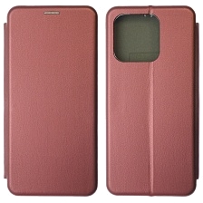 Чехол книжка STYLISH для XIAOMI Redmi 12C, POCO C55, экокожа, визитница, цвет бордовый Чехол книжка STYLISH для XIAOMI Redmi 12C, POCO C55, экокожа, визитница, цвет бордовый