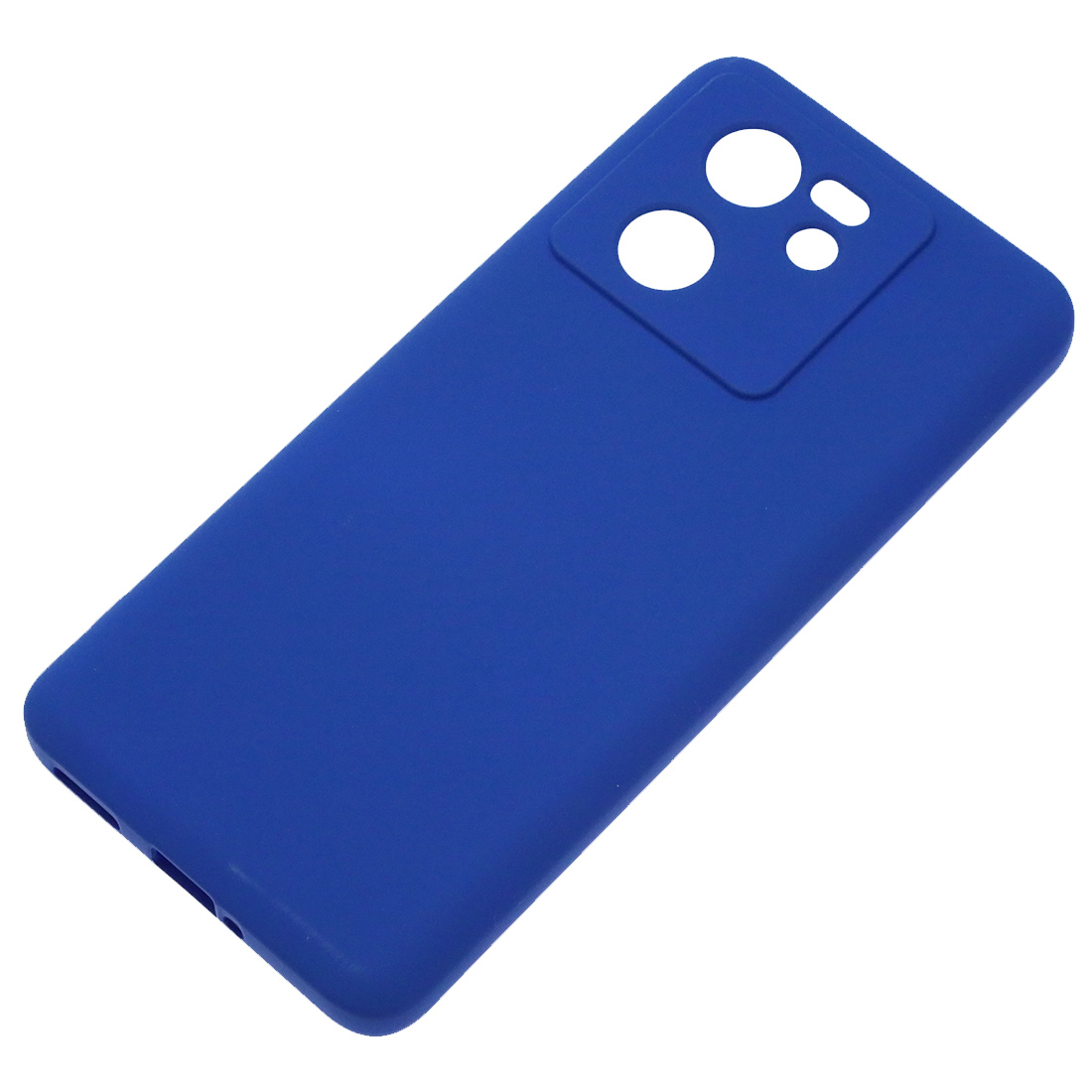 Чехол накладка Silicon Cover для XIAOMI 13T, XIAOMI 13T Pro, защита камеры, силикон, бархат, цвет синий