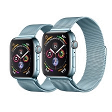 Ремешок bikson для APPLE Watch, сетчатый, миланская петля Milano Loop, 38 - 40 mm, цвет небесно-голубой