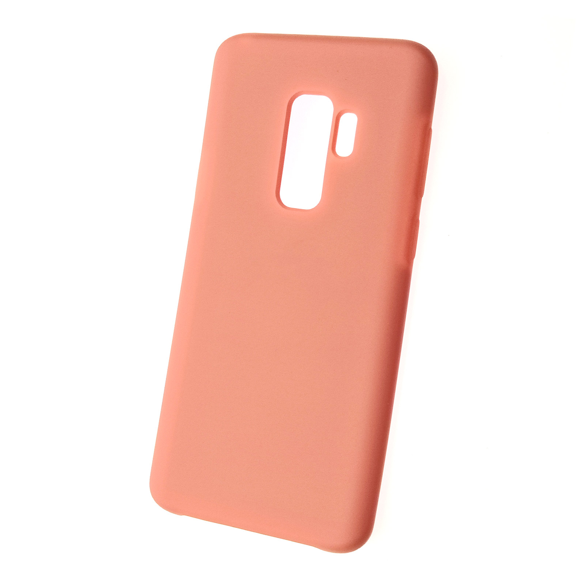 Чехол накладка Silicon Cover для SAMSUNG Galaxy S9 Plus (SM-G965), силикон, бархат, цвет розовый.
