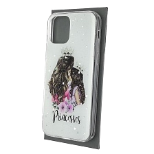 Чехол накладка Vinil для APPLE iPhone 12 (6.1"), iPhone 12 Pro (6.1"), силикон, блестки, глянцевый, рисунок Princesses