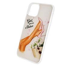 Чехол накладка для APPLE iPhone 11 Pro 2019, силикон, рисунок Girl you are a Badass.