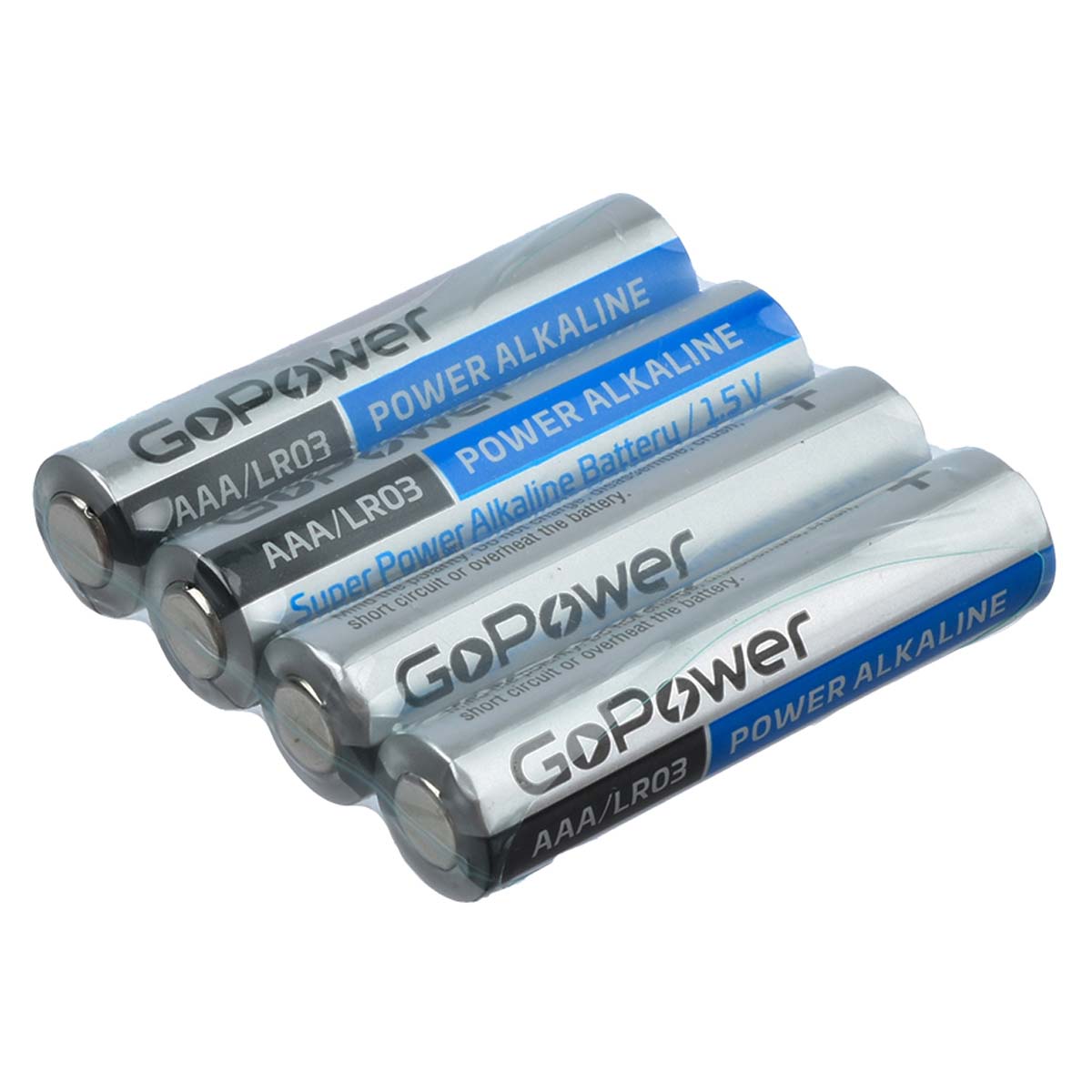 Батарейка GoPower SUPER POWER LR03 AAA Shrink BL4 Alkaline 1.5V