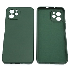 Чехол накладка NANO для HUAWEI Nova Y61, силикон, бархат, цвет темно зеленый Чехол накладка NANO для HUAWEI Nova Y61, силикон, бархат, цвет темно зеленый