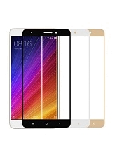 Защитное стекло 2D Full glass для Xiaomi Redmi 5S plus /тех.пак/ золото.