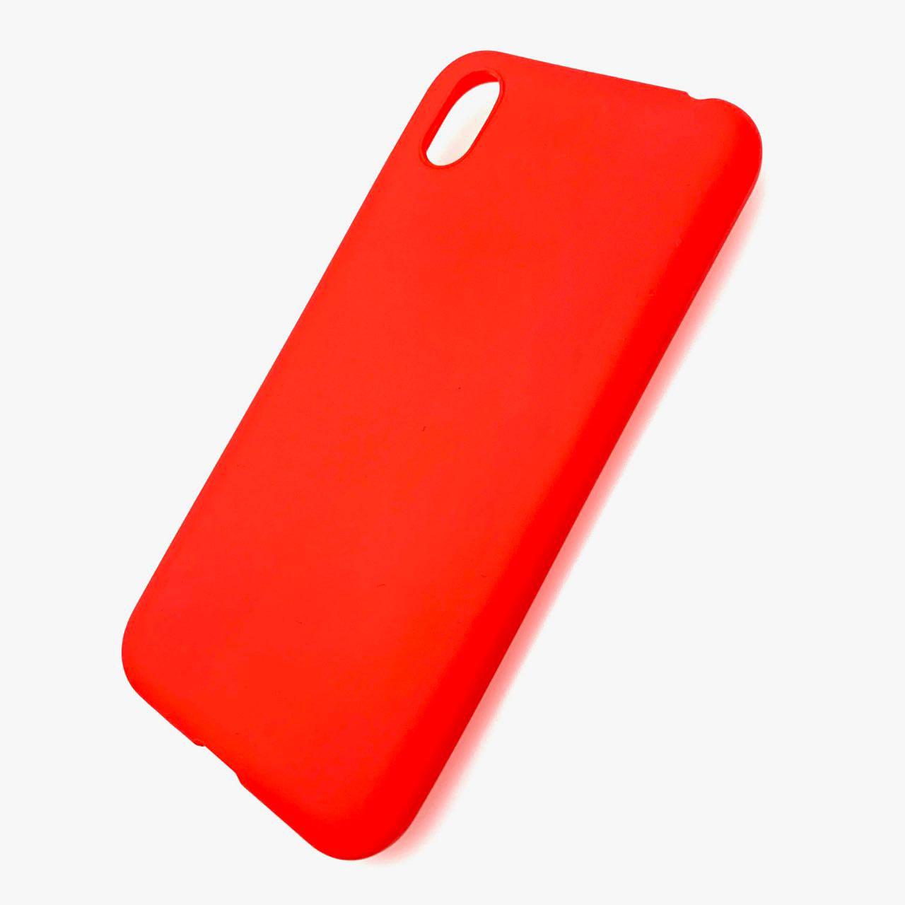 Чехол накладка для HUAWEI Honor 8S, Y5 2019, силикон, матовый, цвет красный.