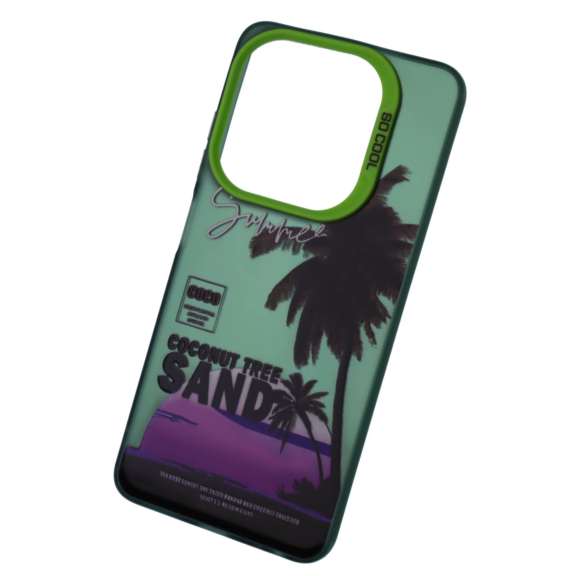 Чехол накладка для TECNO Spark GO 2024, POP 8, пластик, силикон, рисунок COCONUT TREE SAND