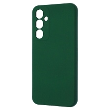 Чехол накладка Silicon Cover для SAMSUNG Galaxy S23 FE, защита камеры, силикон, бархат, цвет зеленый