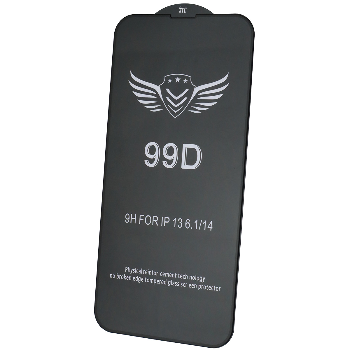 Защитное стекло 99D для APPLE iPhone 13 (6.1"), iPhone 13 Pro (6.1"), iPhone 14 (6.1"), iPhone 16e (6.1"), цвет окантовки черный