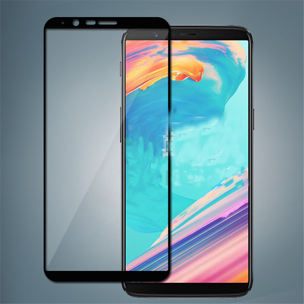 Защитное стекло 2D Full glass для One Plus 5-T /тех.пак/ черный.
