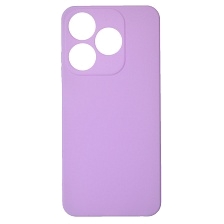 Чехол накладка для TECNO Spark 10, TECNO Spark 10C, силикон, матовый, цвет сиреневый