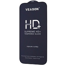 Защитное стекло VEASON HD+ для APPLE iPhone 14 Pro (6.1"), цвет окантовки черный Защитное стекло VEASON HD+ для APPLE iPhone 14 Pro (6.1"), цвет окантовки черный