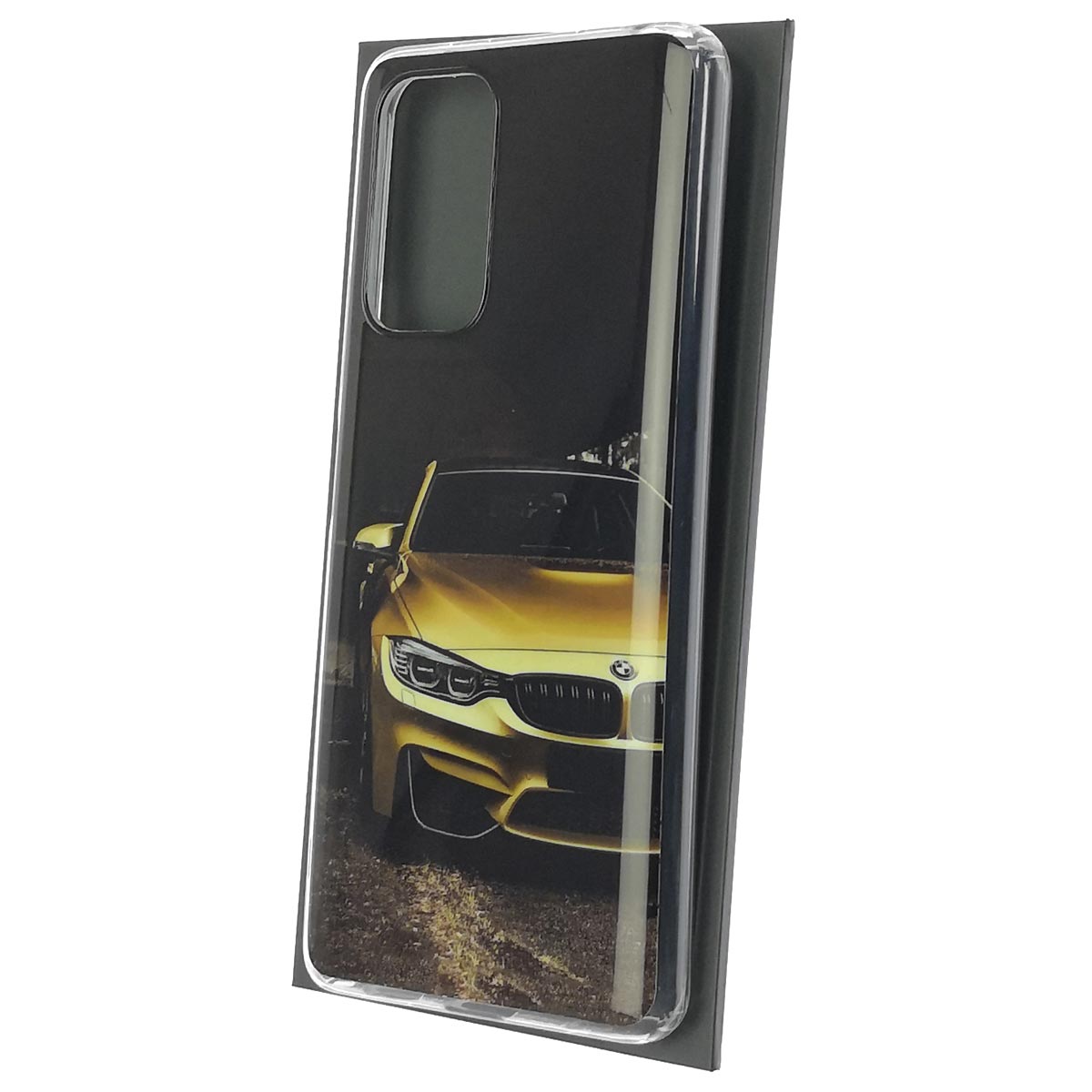 Чехол накладка для XIAOMI Redmi Note 10 Pro, силикон, рисунок BMW золотистый