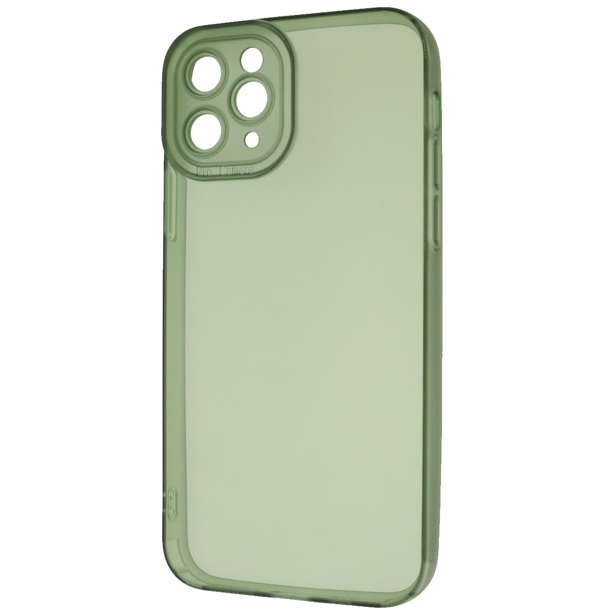 Чехол накладка CATEYES для APPLE iPhone 11 Pro, защита камеры, силикон, цвет прозрачно зеленый
