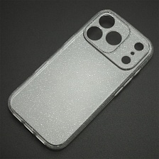 Чехол накладка STARDUST (Clear Case) для APPLE iPhone 17 Pro, iPhone 18 Pro защита камеры, с блестками, прозрачный