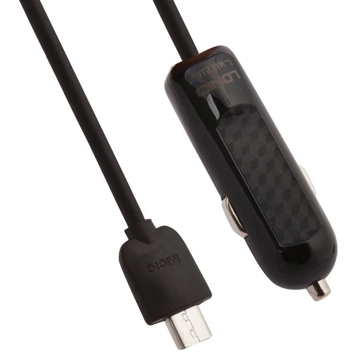 АЗУ (Автомобильное зарядное устройство) LDNIO DL-C25 со встроенным кабелем Micro USB, 2.1A, 1 USB, цвет черный | Последняя цена