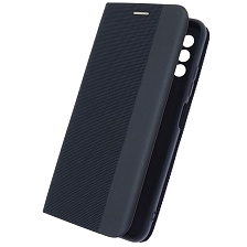 Чехол книжка MESH для XIAOMI POCO M3 Pro, XIAOMI Redmi Note 10T, Redmi Note 10 5G, текстиль, силикон, бархат, визитница, цвет темно синий