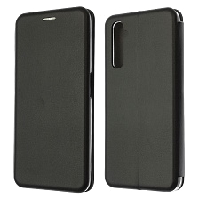 Чехол книжка STYLISH для Realme 6 Pro, экокожа, визитница, цвет черный