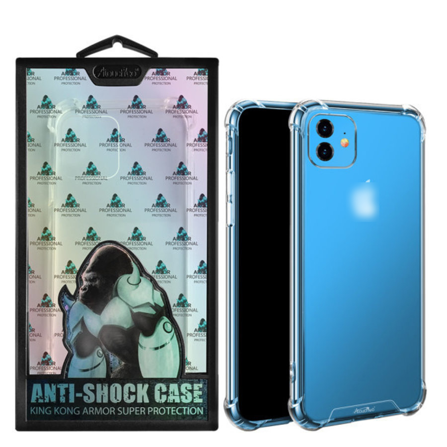 Чехол накладка King Kong Case для APPLE iPhone 11 Pro MAX, силикон, цвет прозрачный