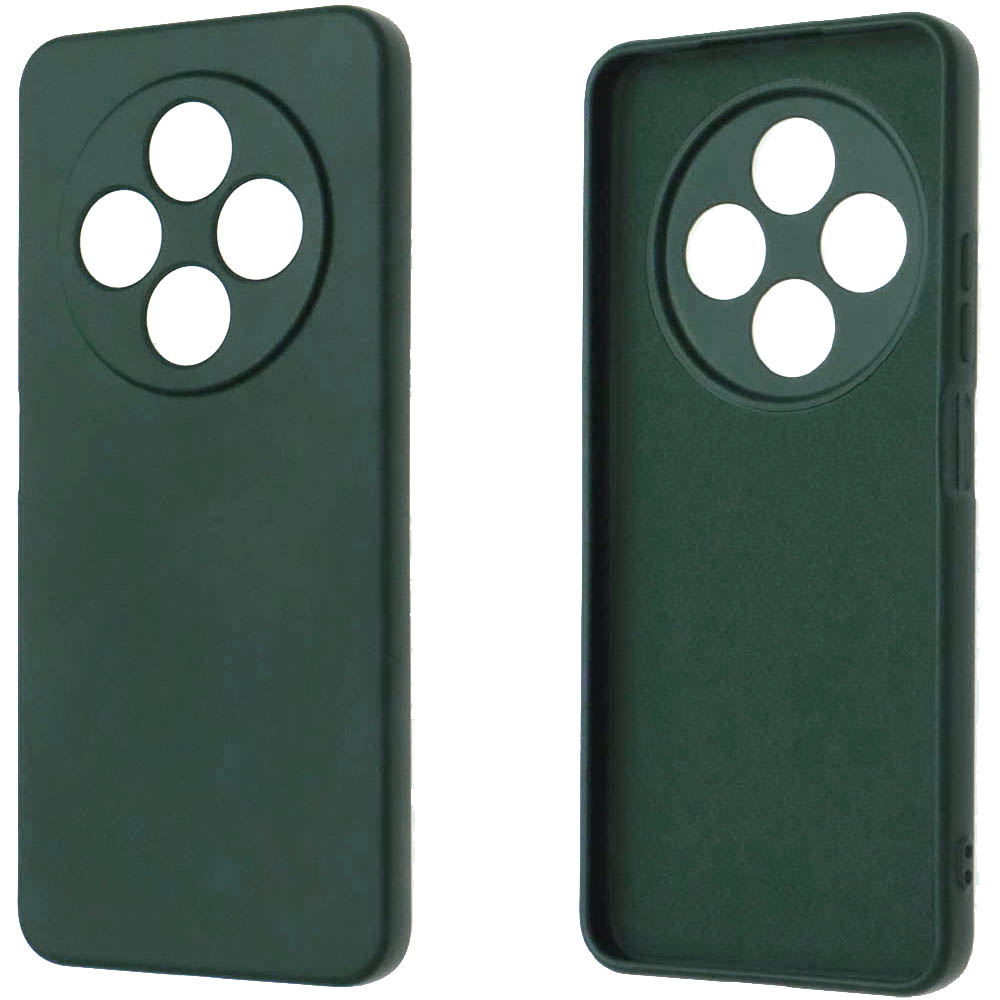 Чехол накладка NANO для XIAOMI Redmi 14C, POCO C75, силикон, бархат, цвет темно зеленый