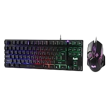 Игровой набор мышь, клавиатура, SMARTBUY Rush Comrade, USB, с подсветкой, цвет черный