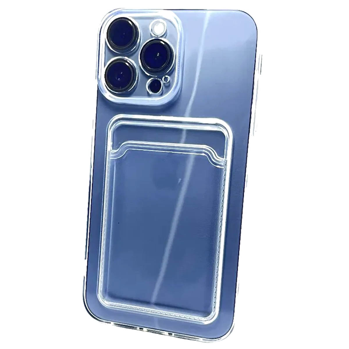 Чехол накладка для APPLE iPhone XR в корпусе iPhone 13 Pro, iPhone 14 Pro, силикон, отдел для карт, защита камеры, цвет прозрачный