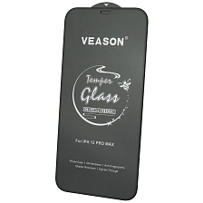 Защитное стекло VEASON Tempered Glass для APPLE iPhone 12 Pro Max (6.7"), цвет окантовки черный Защитное стекло VEASON Tempered Glass для APPLE iPhone 12 Pro Max (6.7"), цвет окантовки черный
