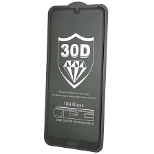 Защитное стекло 30D для HUAWEI Honor 8A, Y6 2019, цвет окантовки черный