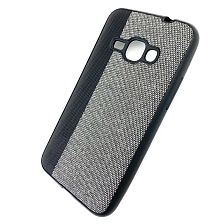 Чехол накладка для SAMSUNG Galaxy J1 2016 (SM-J120), силикон, комбинированный, цвет черно серый. Чехол накладка для SAMSUNG Galaxy J1 2016 (SM-J120), силикон, комбинированный, цвет черно серый.