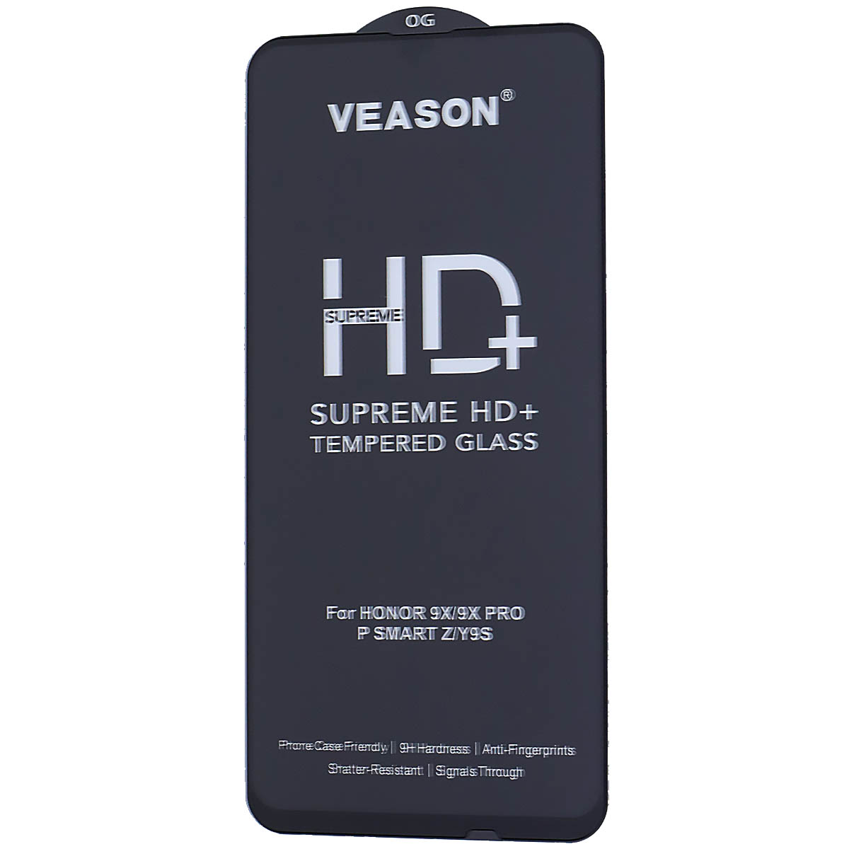 Защитное стекло VEASON HD+ для HUAWEI Honor 9X, P Smart Z, Y9 Prime 2019, цвет окантовки черный