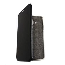 Чехол книжка для HUAWEI Mate 10, экокожа, визитница, цвет черный.